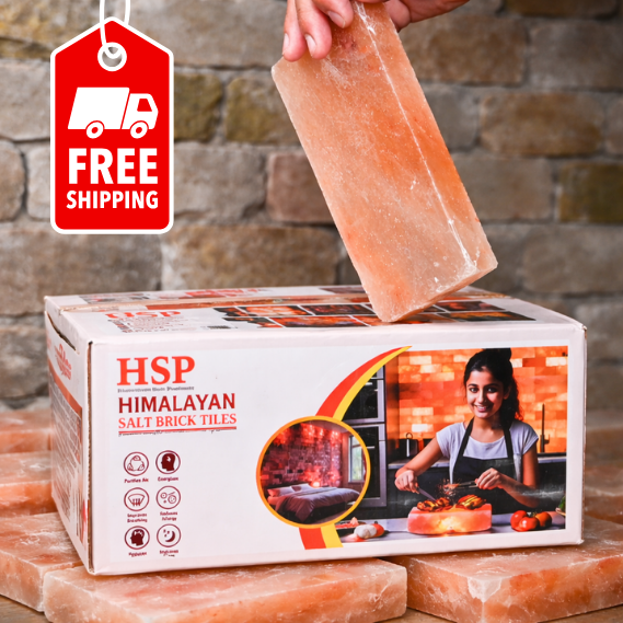Himalayan Pink Salt Tiles 8×4×0.75 – 192 Pack for Spa Walls, Sauna Panels