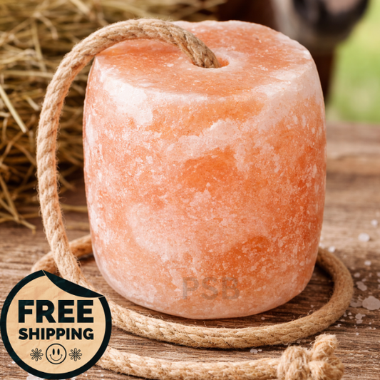 Himalayan Lick Salt Block 4–5 lbs | Natural Pink Salt for Horses & Livestock | Mineral
