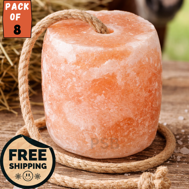 Himalayan Lick Salt Block 4–5 lbs | Natural Pink Salt for Horses & Livestock | Mineral
