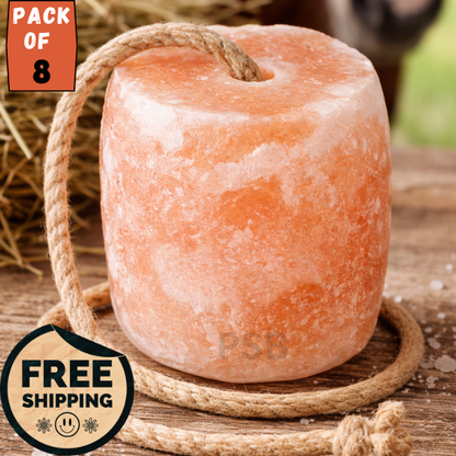 Himalayan Lick Salt Block 4–5 lbs | Natural Pink Salt for Horses & Livestock | Mineral