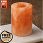 Himalayan Pink Salt Shot Glasses | Pack of 1, 2 & 4 Natural Salt Cups