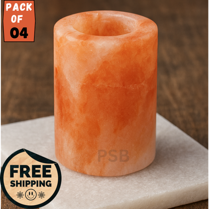 Himalayan Pink Salt Shot Glasses | Pack of 1, 2 & 4 Natural Salt Cups