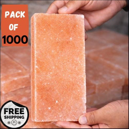 Himalayan Pink Salt Tiles – 8x4x1 Bulk Pack of 1000, Spa & Sauna Construction