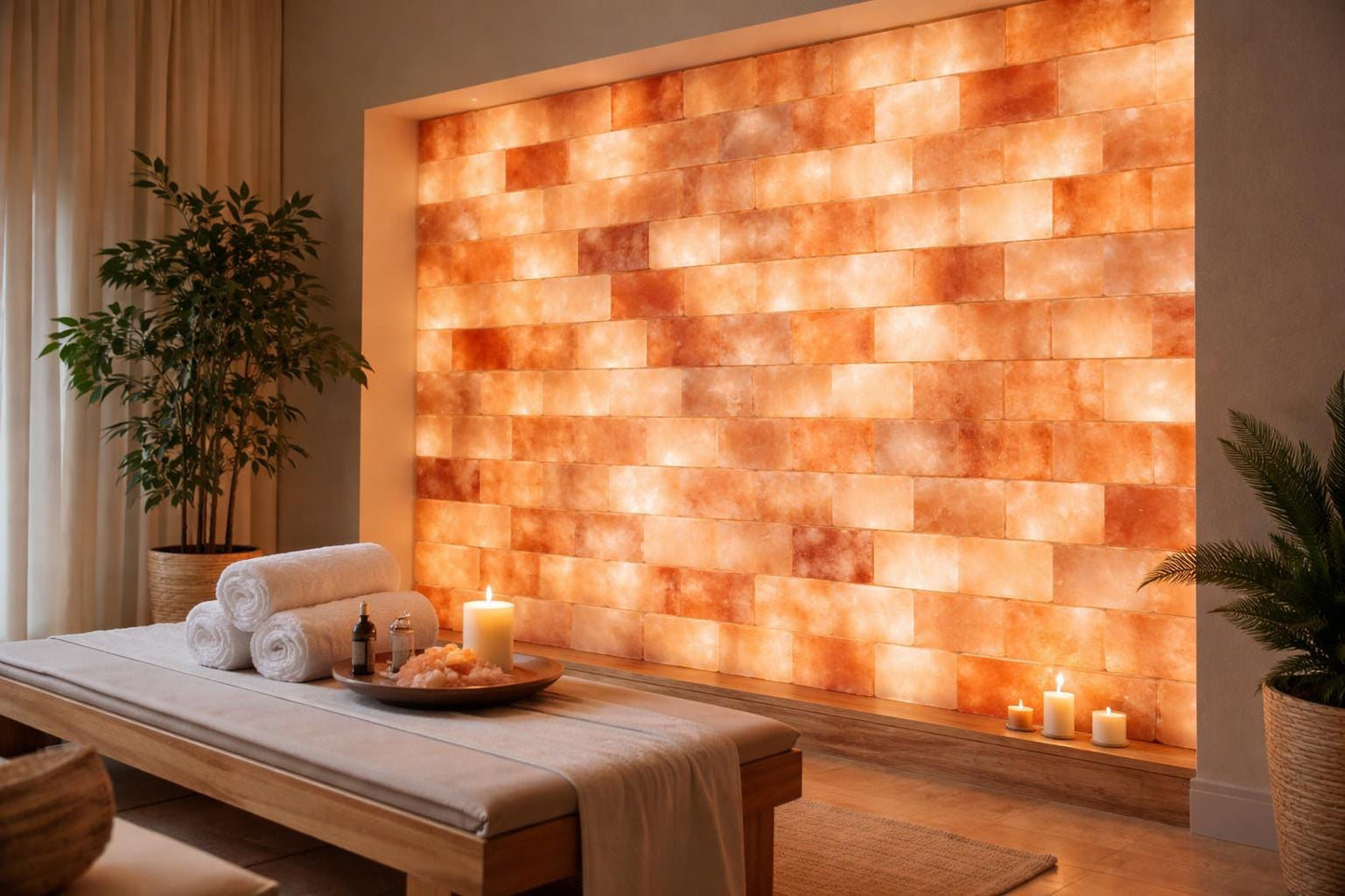 Himalayan Pink Salt Tiles – 8x4x1 Bulk Pack of 1000, Spa & Sauna Construction