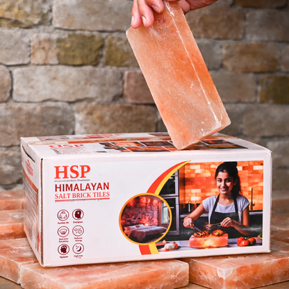 Himalayan Pink Salt Tiles 8×4×0.75 Inch – Pack of 288 Natural Salt Bricks