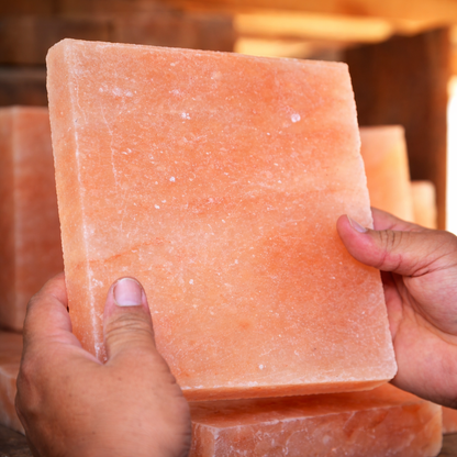 Himalayan Pink Salt Block 8”x8”x1” Cooking Plate | Natural Salt Cooking Block