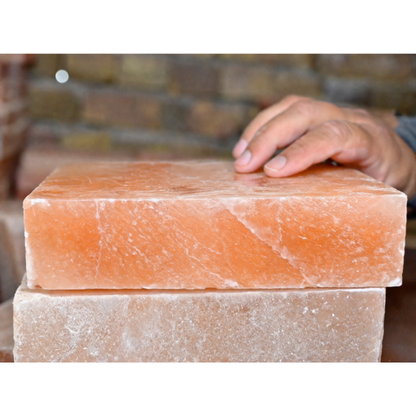 Himalayan Pink Salt Cooking Block | BBQ Grilling Slab (8”×8”×2”)