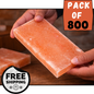 Himalayan Pink Salt Tiles 8"x4"x1" | Natural Salt Block for Spa & Décor