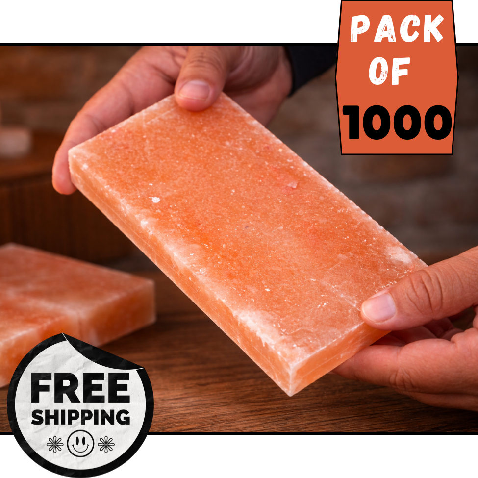 Himalayan Pink Salt Tiles – 8x4x1 Bulk Pack of 1000, Spa & Sauna Construction