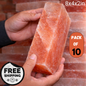 Himalayan Salt Block 8”×4”×2” | Natural Pink Salt for Cooking, Grilling, Sauna & Wellness Rooms