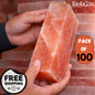 Himalayan Salt Block 8”×4”×2” | Natural Pink Salt for Cooking, Grilling, Sauna & Wellness Rooms