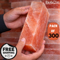 Himalayan Salt Block 8”×4”×2” | Natural Pink Salt for Cooking, Grilling, Sauna & Wellness Rooms