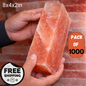 Himalayan Salt Block 8”×4”×2” | Natural Pink Salt for Cooking, Grilling, Sauna & Wellness Rooms