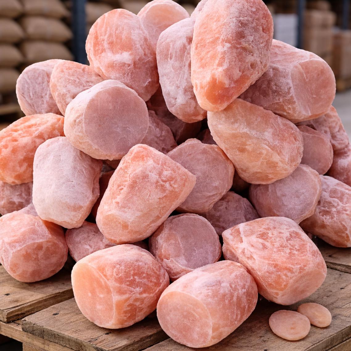 Himalayan Pink Salt Lamp Hand-Carved | Natural Rock Decor