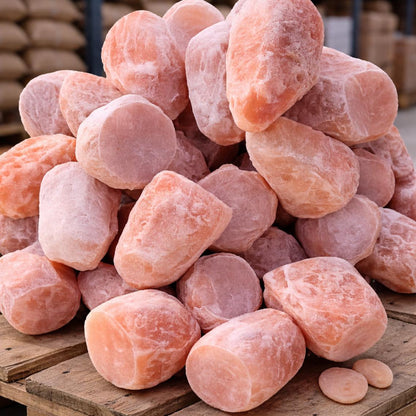 Himalayan Pink Salt Lamp Hand-Carved | Natural Rock Decor