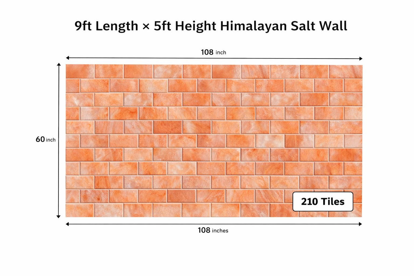 Himalayan Pink Salt Tiles – 8x4x1 Bulk Pack of 400, Spa & Sauna Construction